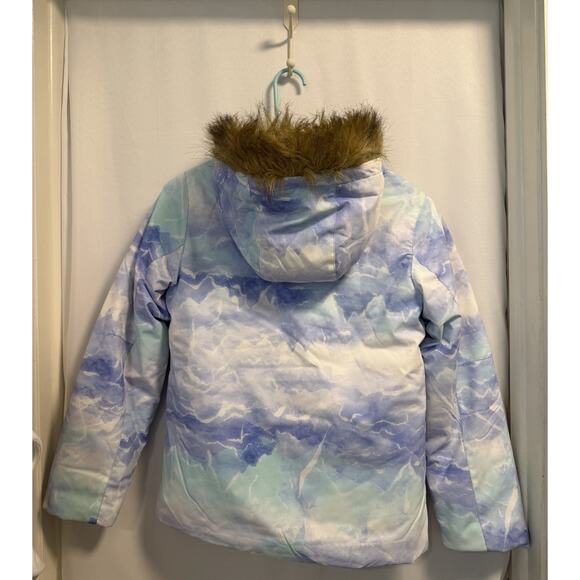Pulse | Kids Snowboard Jacket Ski Parka Coat Girls Fur Hood -Youth M 10-12 - Picture 5 of 8